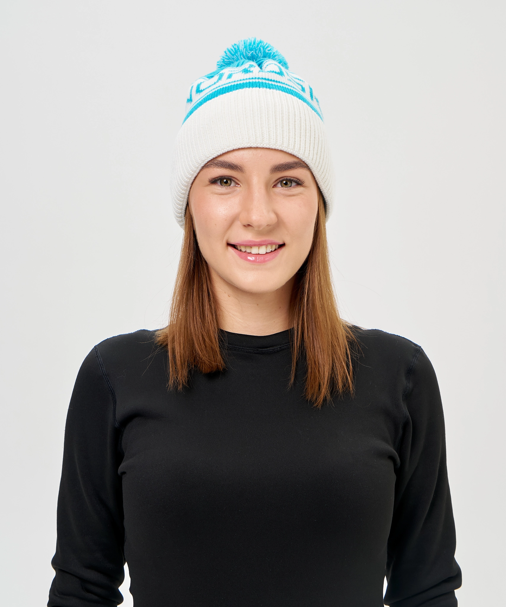 Шапка Nordski Blizzard Aquamarine/White