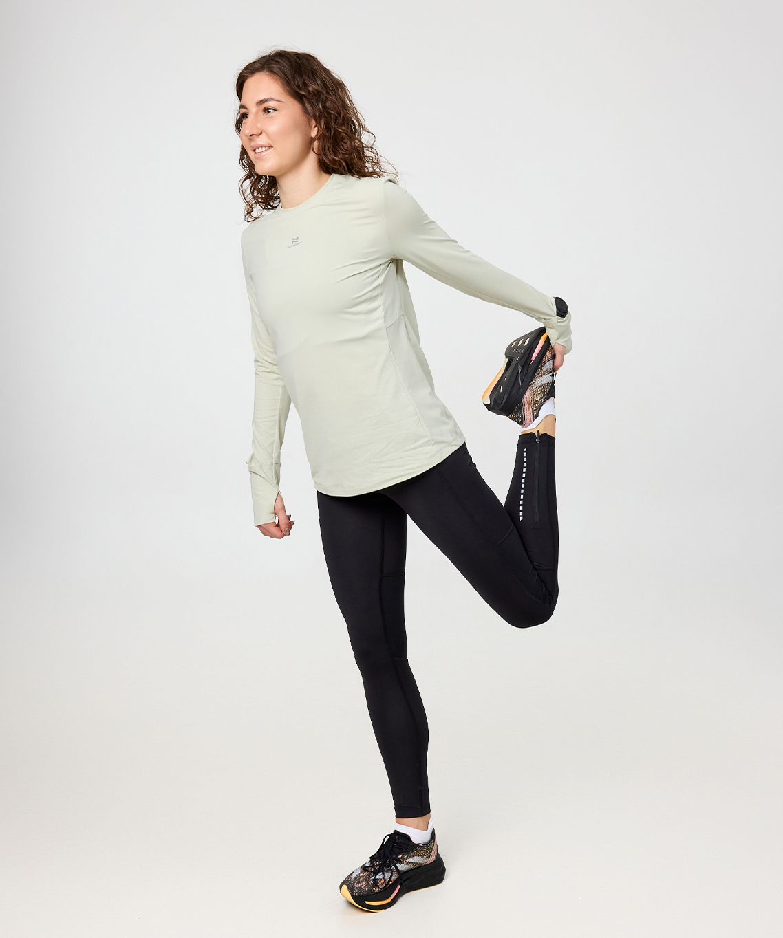 Лонгслив Nordski RunTech Smoky Green W