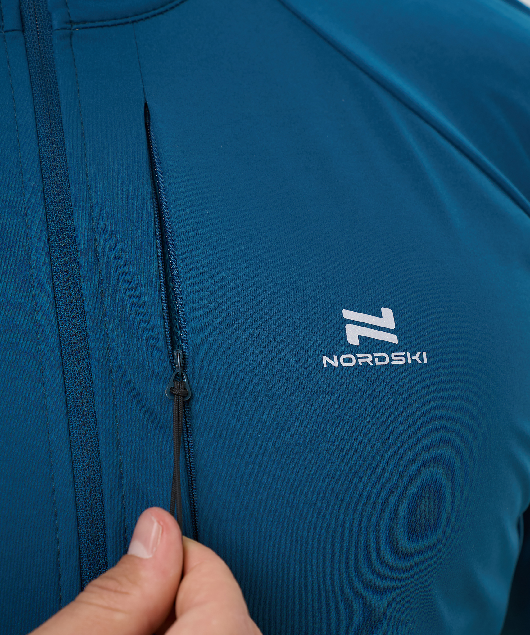 Тренировочная куртка Nordski Race Dark Jeans/Lime