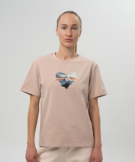 Футболка укороченная Nordski Simple Logo White W