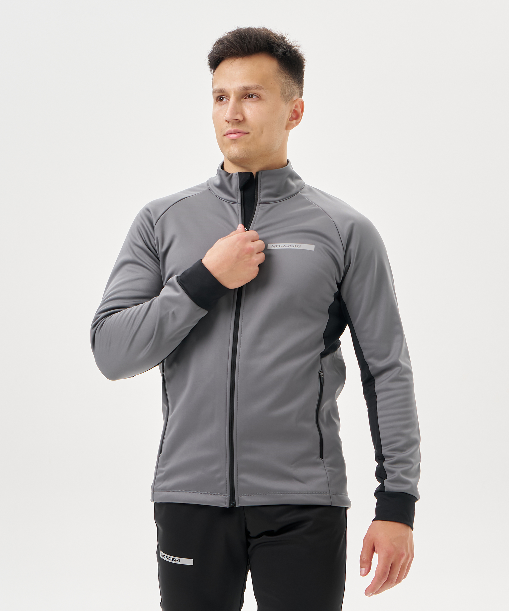 Тренировочная куртка Nordski Core Grey/Black
