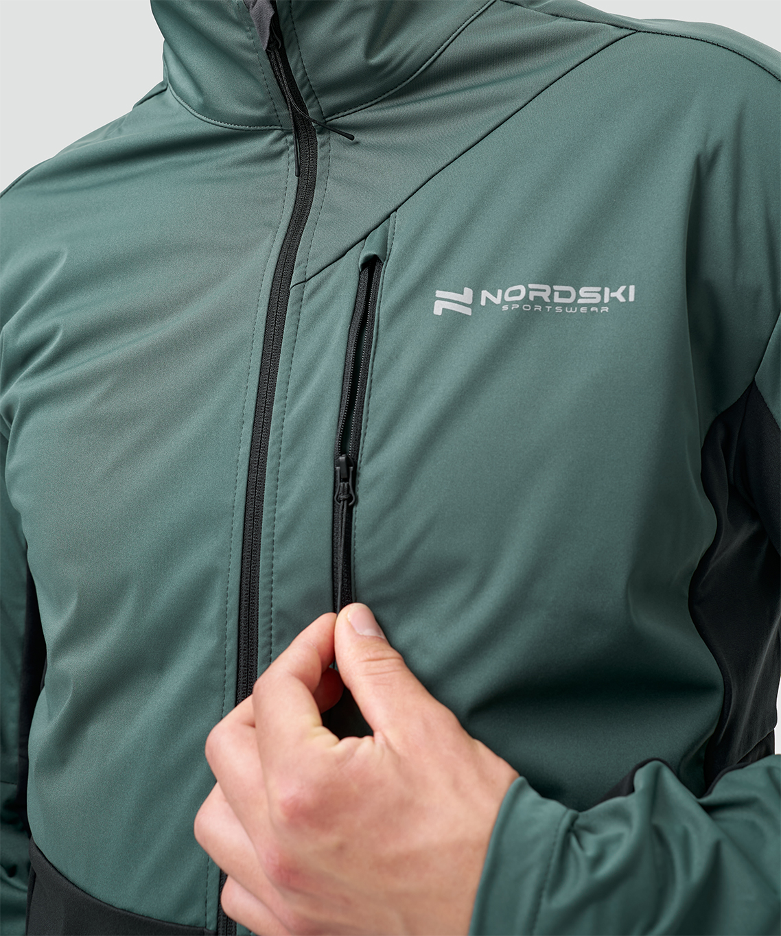 Тренировочная куртка Nordski PRO TOUR Dark Mint/Black