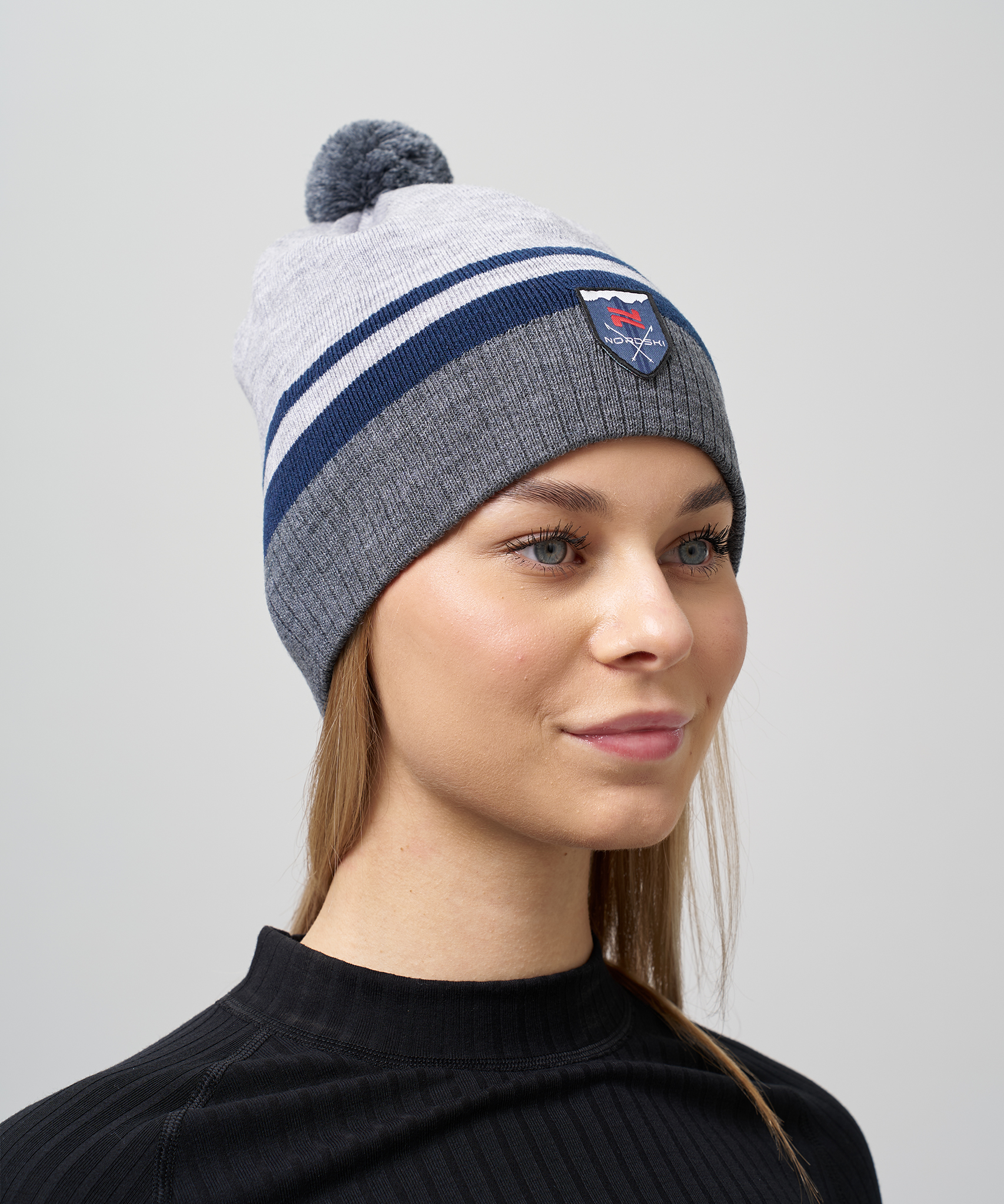 Шапка Nordski Move Grey/Black